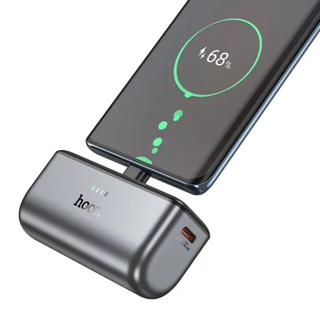 Hoco - Q31 Ingenious PD20W banque d'énergie, 5000mAh, port USB-C, portable, noir
