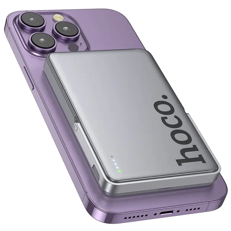 Hoco - Q36 Sunlight PD20W power bank magnetic suction+holder(5000mAh), dunkelgrau