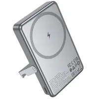Hoco - Q36A Sunlight PD20W Powerbank magnetisch saugend + Halter, 10000mAh, dunkelgrau – Bild 2