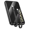 Hoco - Q37 Graceful Powerbank 10000mAh avec 22.5W+PD20W et 1 x Lightning + 1 x câble USB-C, noir