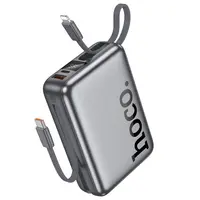 Hoco Q39 Eminente 22.5W + PD20W Powerbank mit Kabel, 20000mAh, dunkelgrau – Bild 1