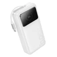 Hoco Q41 Powerbank 20000mAh with telescopic cable (1 x USB-C) and display, 22.5W+PD20W, white – Bild 2