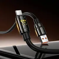 Hoco - U143 USB-C Kabel 1.2m fast charging data cable, Schwarz – Bild 6
