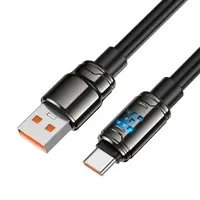 Hoco - U143 USB-C Kabel 1.2m fast charging data cable, Schwarz – Bild 8