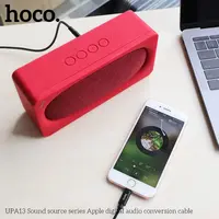 Hoco UPA13 Sound source series Adaptateur iPhone Lightning vers AUX, 1m, noir – Bild 7