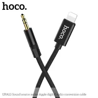 Hoco UPA13 Sound source series iPhone Lightning auf AUX Adapter, 1m, schwarz – Bild 2