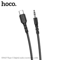 Hoco UPA17 Type-C vers AUX Câble de conversion audio numérique, 1m, noir – Bild 5