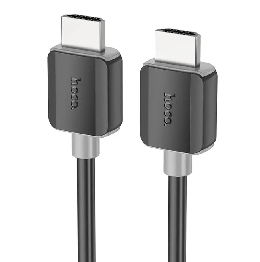 Hoco US03 Cavo HDMI 4K HDTV 2.0 da maschio a maschio, 3 metri, nero gommato