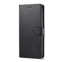 Huawei P30 - LC.IMEEKE Wallet Etui mit 3 Kartenfächern & Magnetverschluss, schwarz – Bild 2