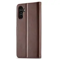 Huawei P30 Lite - LC.IMEEKE Wallet Etui mit 3 Kartenfächern & Magnetverschluss, Braun – Bild 2