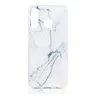 Huawei P30 Lite - White Marmor & Gold flakes