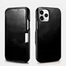 iCarer iPhone 12/12 Pro - Flipcase in vera pelle marrone (RIX1210-GG)