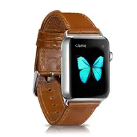 iCarer Retro Leather Strap for Apple Watch - 38 mm, Coffee Brown (RIW115-YB) – Bild 2