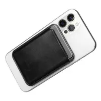 iCarer - Vintage Echtleder Magsafe Wallet Case Für iPhone 12/13, Mini/Pro/Max, Schwarz – Bild 2
