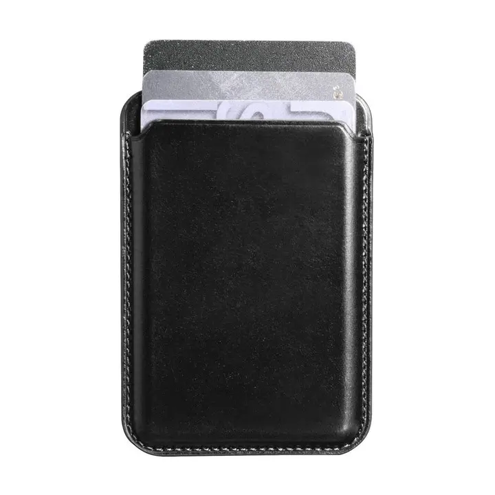 iCarer - Vintage Genuine Leather Magsafe Wallet Case For iPhone 12/13, Mini/Pro/Max, Black