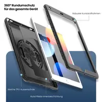 iPad 10,2" (iPad 7/8/9) - RPD - HEX-S FE, Custodia robusta in TPU con cinturino, nera – Bild 3