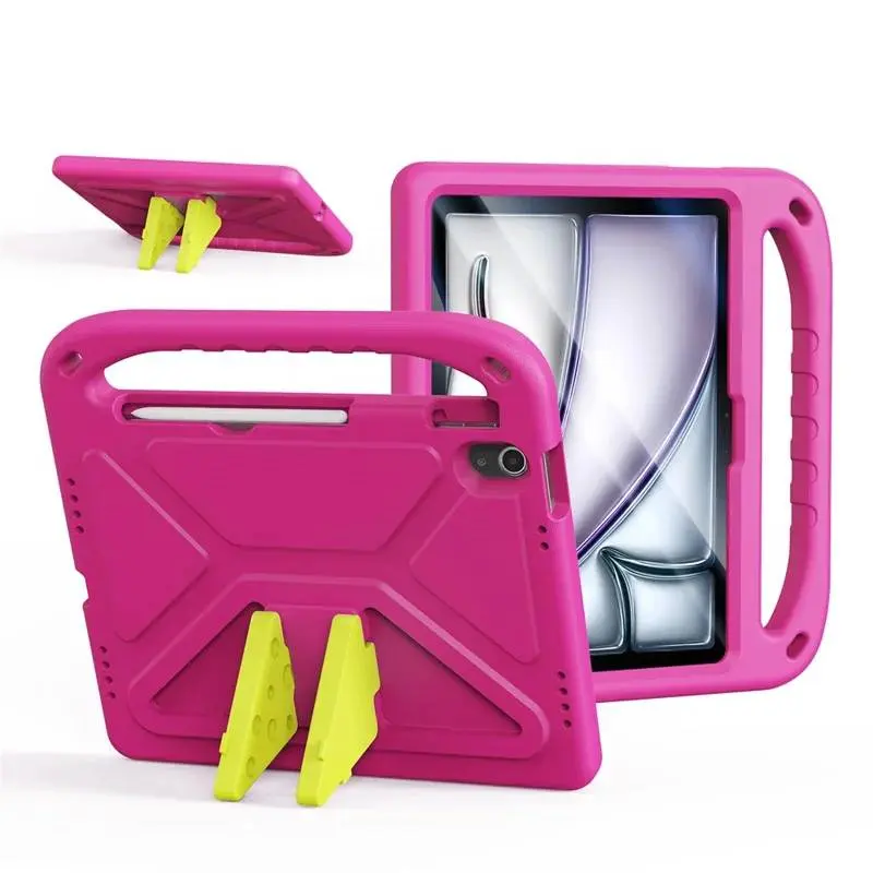 iPad Air 11 (2024/2025/2026)/Pro 11 (2024) - Dux Ducis Puff Series, aufstellbares Flip-Etui, pink