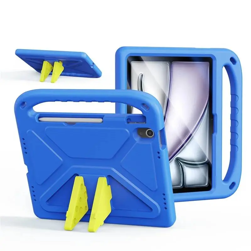 iPad Air 11 (2024/2025/2026)/Pro 11 (2024) - Dux Ducis Puff Series, Étui à clapet relevable, bleu