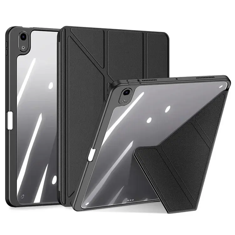 iPad Air 4/5/6/7 - Dux Ducis Magi Series, aufstellbares Flip-Etui, schwarz
