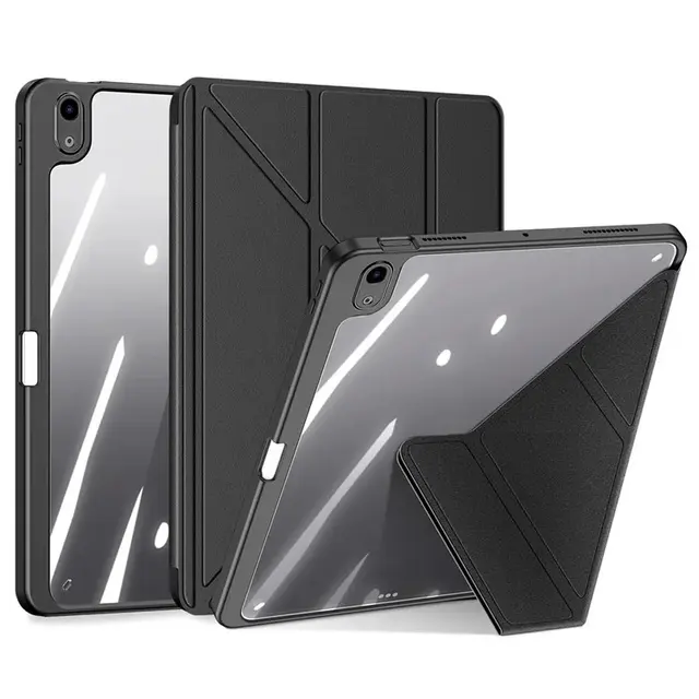 iPad Air 4/5/6/7 - Dux Ducis Magi Series, aufstellbares Flip-Etui, schwarz