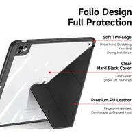 iPad Mini 7/6 - Dux Ducis Magi Series, étui à clapet relevable, noir – Bild 6