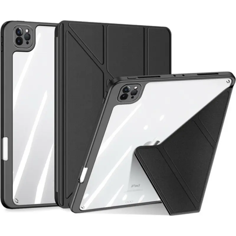 iPad Pro 11 (2024/2025) - Serie Dux Ducis Magi, custodia flip stand-up, nera