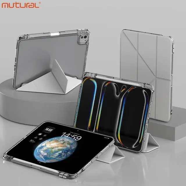 iPad Pro 11 (M4/M5) - Mutural Clear-Pro Series Étui pour tablette, Grau