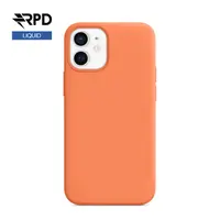 iPhone 12 / 12 Pro - étui silicone kumquat (orange), Liquid (version Magsafe) – Bild 1
