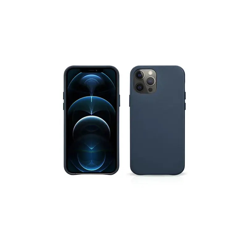 iPhone 12/12 Pro - iCarer Echtleder Backcase blau (RIX1206)