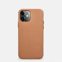 iPhone 12/12 Pro - iCarer genuine leather backcase light brown (RIX1206-BN) – Bild 3