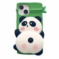 iPhone 12/12 Pro - Junger Panda-Etui mit Quietsche-Druckfunktion – Bild 1