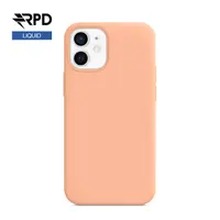 iPhone 12 / 12 Pro - Silicone Case Cantaloupe (helles pink), Liquid (Magsafe-Version) – Bild 1