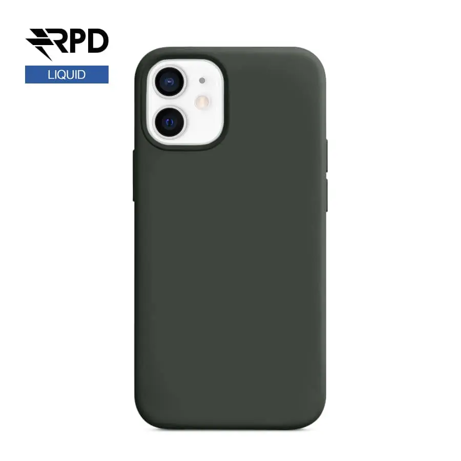 iPhone 12 / 12 Pro - Silicone Case Cyprus Green (dark green), Liquid (Magsafe version)