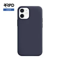 iPhone 12 / 12 Pro - Silicone Case Deep Navy (dunkelblau), Liquid (Magsafe-Version) – Bild 1
