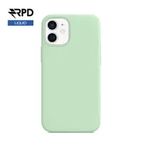 iPhone 12 / 12 Pro - Silicone Case Pistacchio (light green), Liquid (Magsafe version) – Bild 1