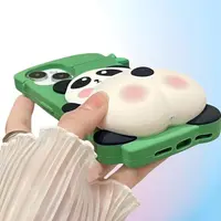 iPhone 12/12 Pro - Young panda case with squeaky print function – Bild 4