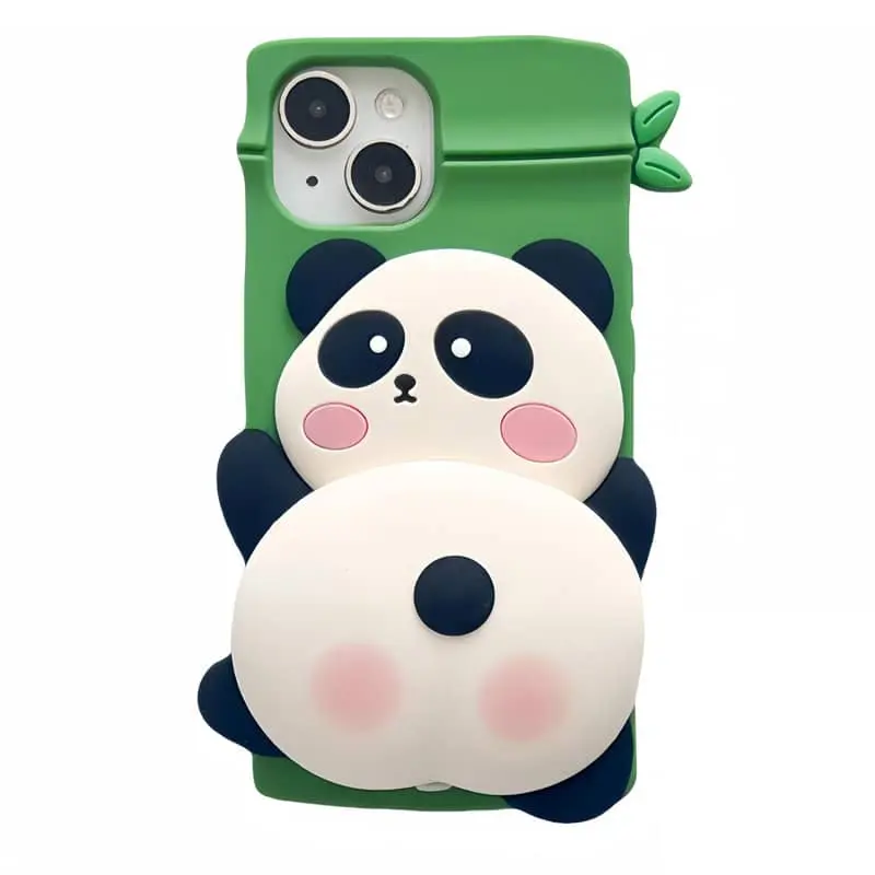 iPhone 12/12 Pro - Young panda case with squeaky print function