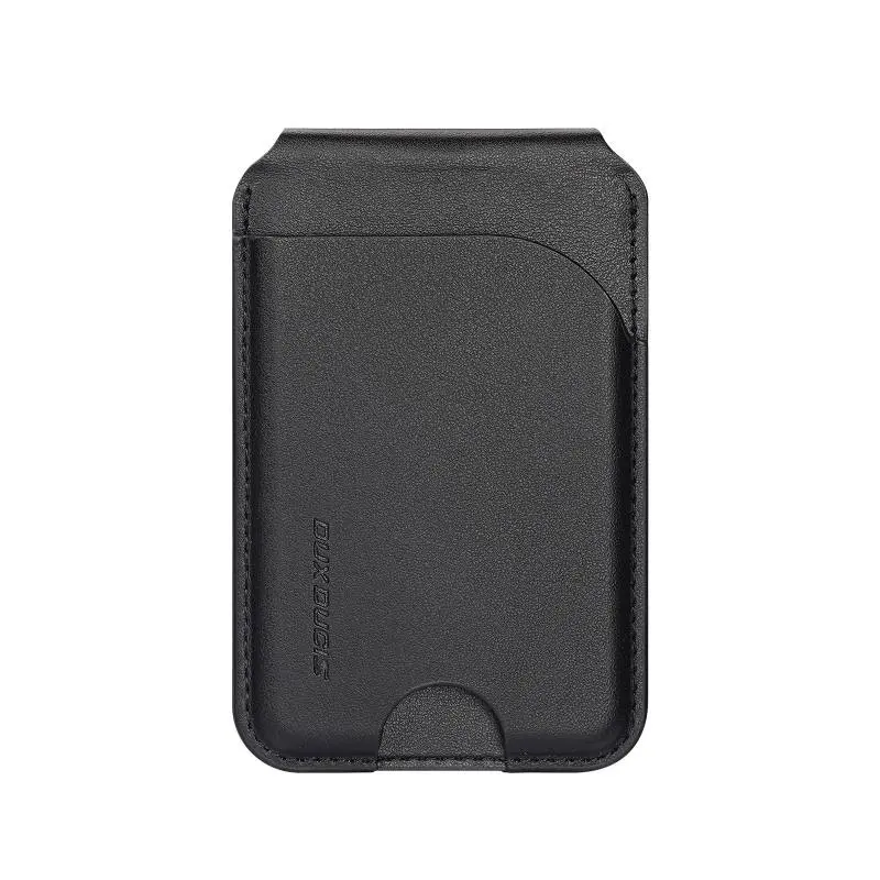 iPhone 12/13/14/15/16 Series . Dux Ducis Magnetic Leather Wallet Stand with MagSafe, Black