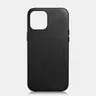 iPhone 12 mini - iCarer - Leather Backcase, Schwarz (WMI1215-BK)