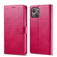 iPhone 12 Mini - LC.IMEEKE Wallet Etui mit 2 Kartenfächern & Magnetverschluss, Pink – Bild 1