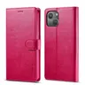 iPhone 12 Mini - LC.IMEEKE Wallet Etui mit 2 Kartenfächern & Magnetverschluss, Pink