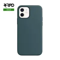 iPhone 12 Mini - Silikon-Etui - Solid Silicone, Kieferngrün (dunkelgrün) – Bild 1