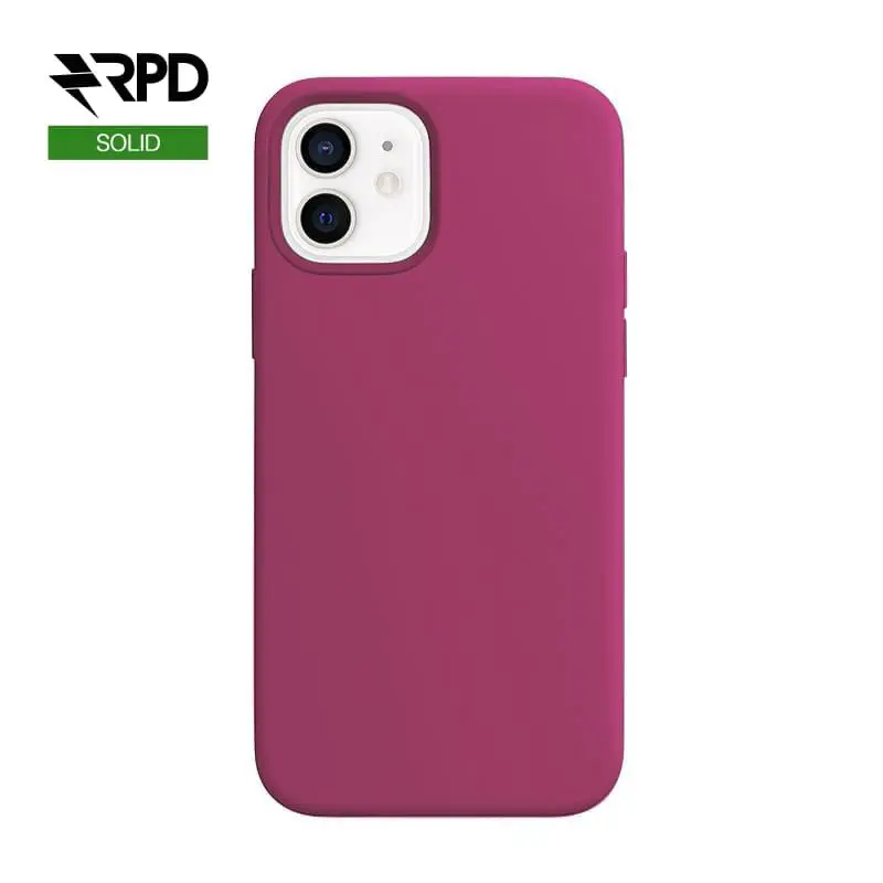 iPhone 12 Mini - Silikon-Etui - Solid Silicone, Raspberry Pink