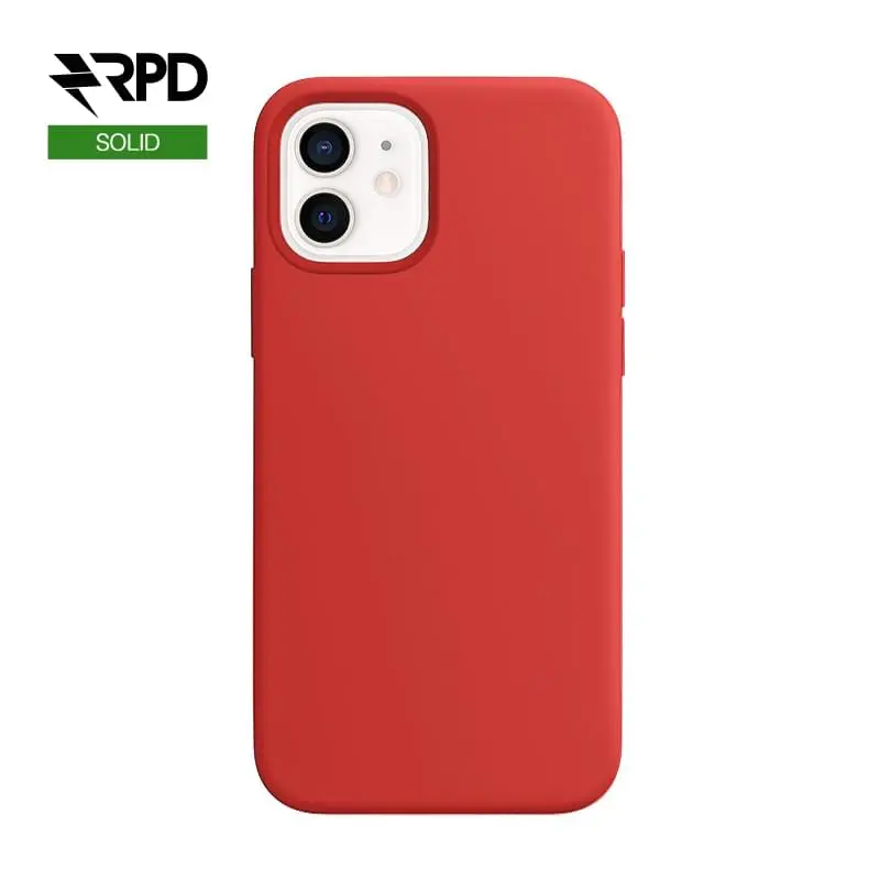iPhone 12 Mini - Silikon-Etui - Solid Silicone, Rot