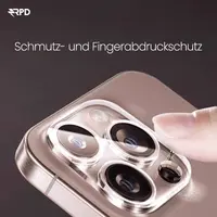 iPhone 13 / 13 Mini - Tempered Glass / Panzerglas Rückkamera - vollflächig transparent – Bild 6