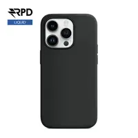 iPhone 13 Pro - Custodia in silicone nera, liquida (versione Magsafe) – Bild 1