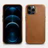 iPhone 13 Pro Max Oil Wax Premium Leder Magsafe Back Case Braun WMI1304