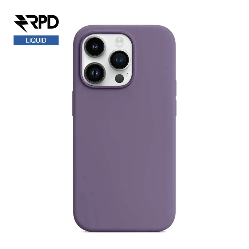 iPhone 14 - Custodia in silicone Iris (viola), Liquid (versione Magsafe)