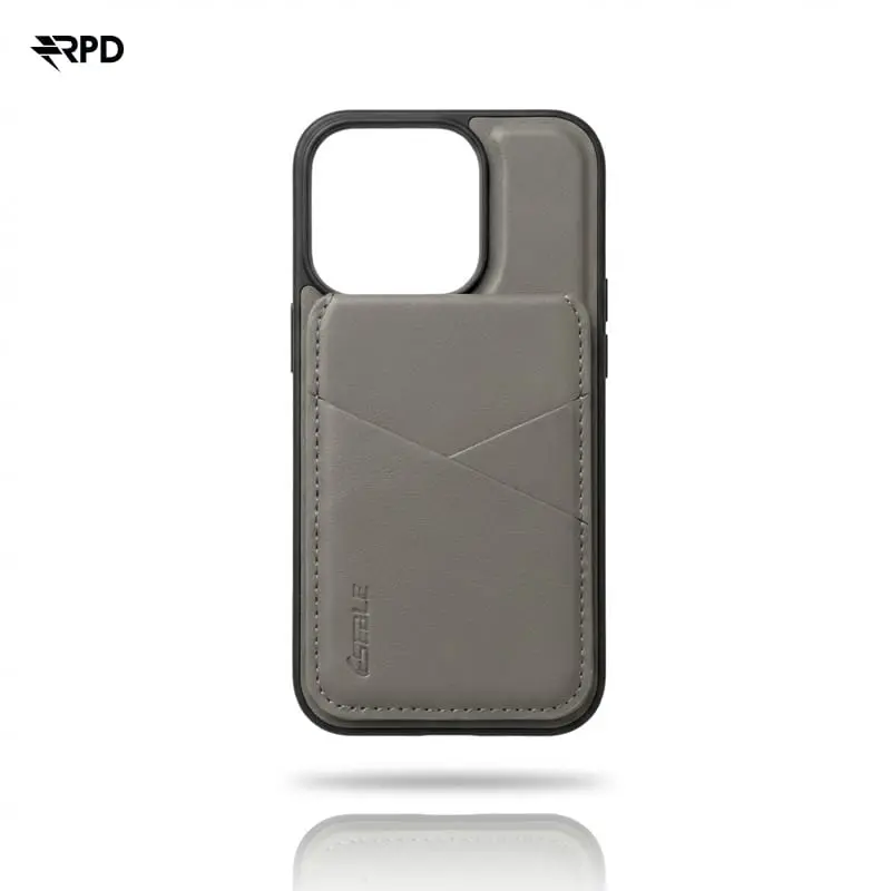 iPhone 14 - Custodia posteriore Magsafe con portafoglio e slot per carte, beige
