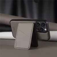 iPhone 14 - Magsafe Backcase mit Wallet und Kartenfächern, Beige – Bild 5